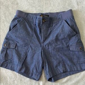 LEE BRAND chambray Blue Cargo Shorts